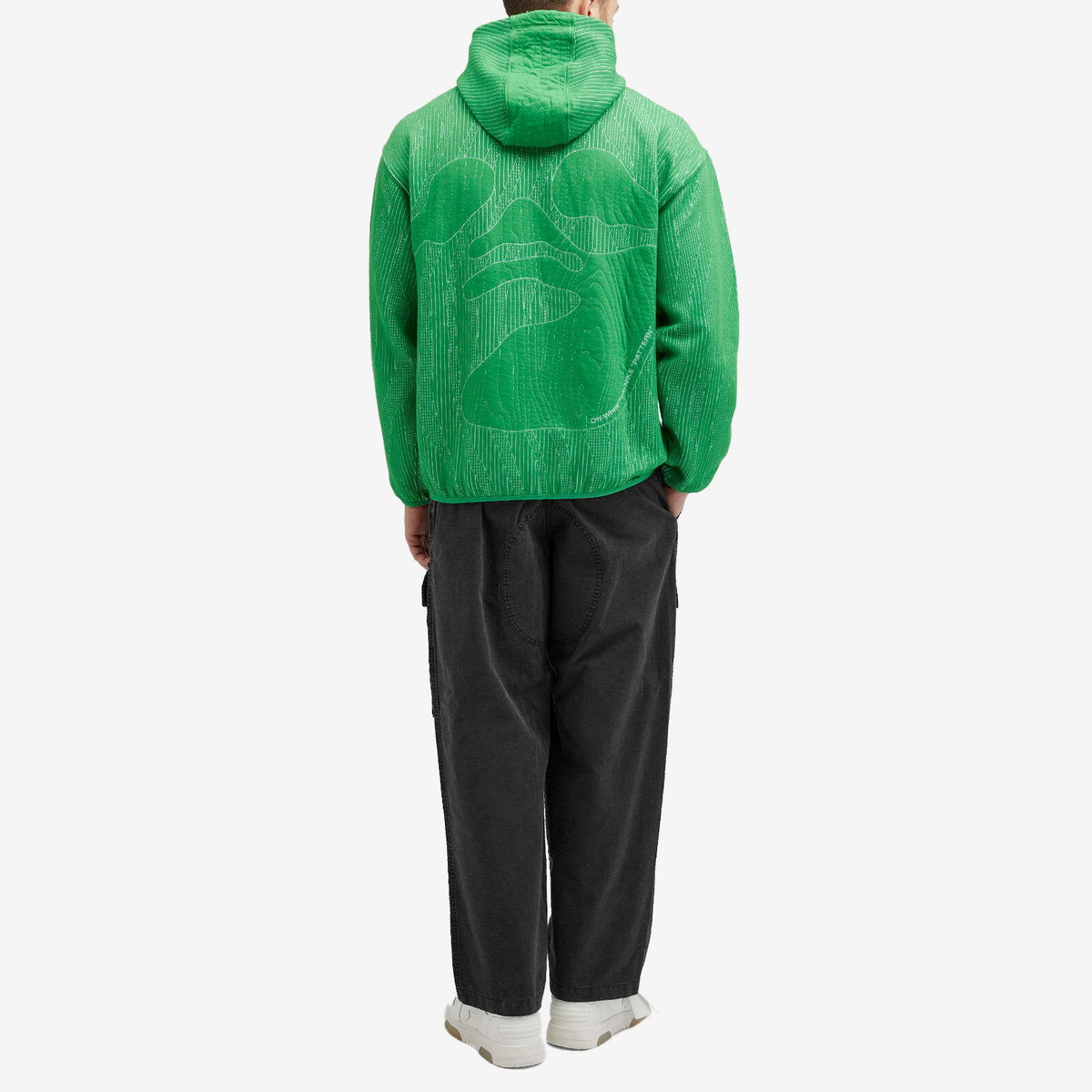 Nike Men's x OFF-WHITE Mc Engineered Hoodie in Kelly Green Nike