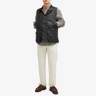 Barbour Men's x Baracuta Wax Gilet in Black