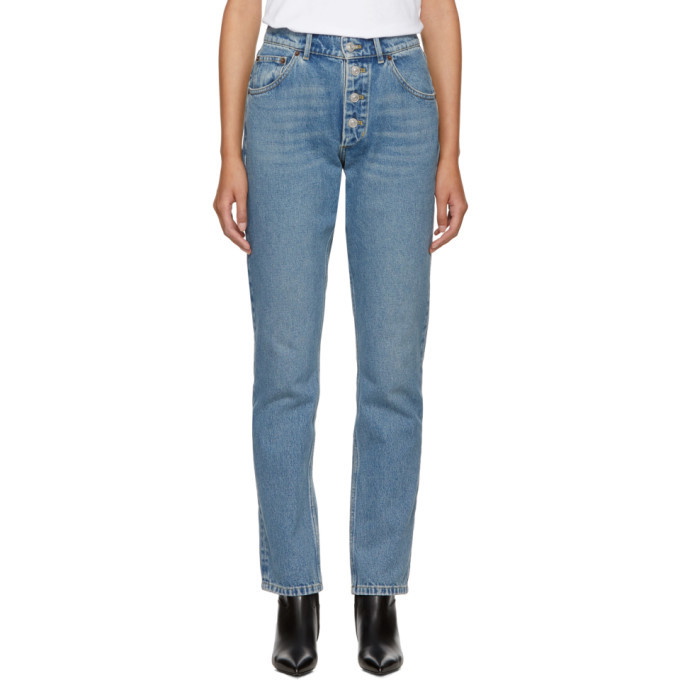 Photo: Balenciaga Blue Stonewash Tube Jeans