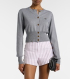 Vivienne Westwood Bea cropped cotton and cashmere cardigan