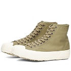 Artifact by Superga Men's 2435 Collect M51 Military Parka Jacket High Sneakers in Military Green/Off White