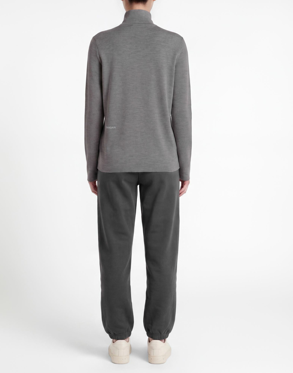 Pangaia Womens Turtleneck in Grey