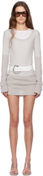 Gimaguas Gray Bahmon Minidress