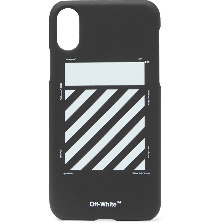 Photo: Off-White - Logo-Print iPhone X Case - Black