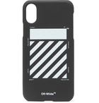 Off-White - Logo-Print iPhone X Case - Black