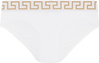 Versace Underwear Three-Pack Multicolor Greca Border Briefs