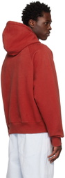 AMI Paris Red 'Paris' Hoodie
