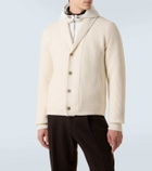 Herno Ribbed-knit wool cardigan