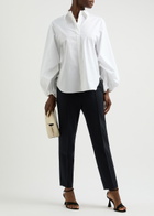 Dorothee Schumacher Slim-leg Stretch-jersey Trousers Navy
