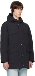 Maison Kitsuné Black Hooded Parka