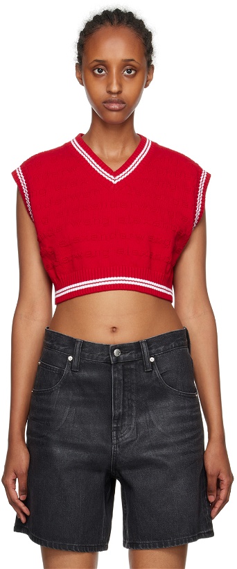Photo: Alexander Wang Red Cropped Vest