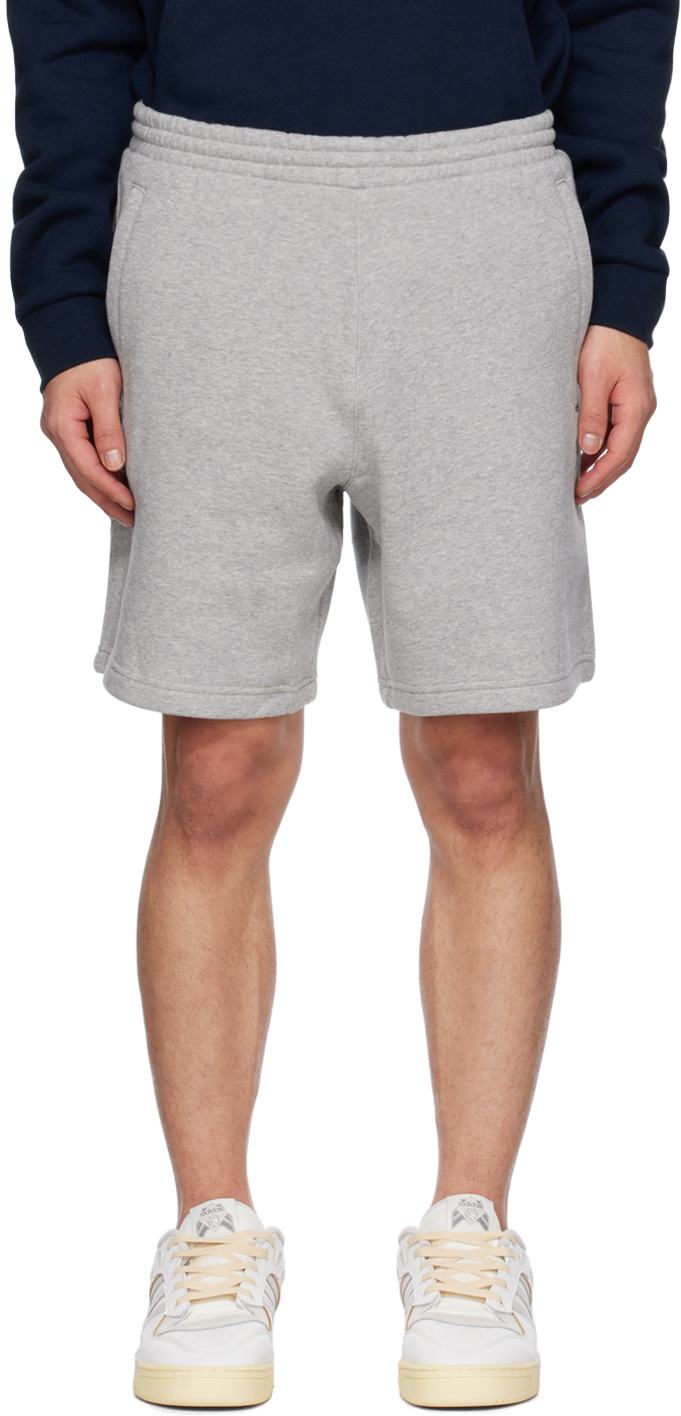 adidas Originals Gray Trefoil Essentials Shorts adidas Originals