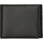 BALMAIN Black Smooth Leather Trifold Wallet