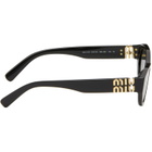 Miu Miu Eyewear Black Classic Subtle Cateye Sunglasses