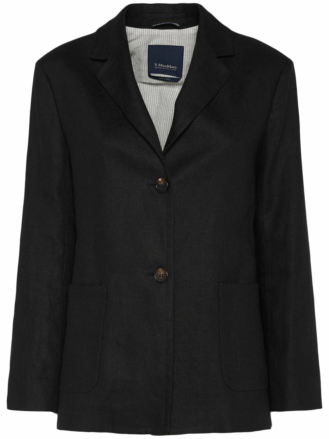 【関税＆送料込み】Max Mara Linen Single-Breasted Blazer Ja Weekend Max Mara Linen Single-Breasted Blazer | Harrods US