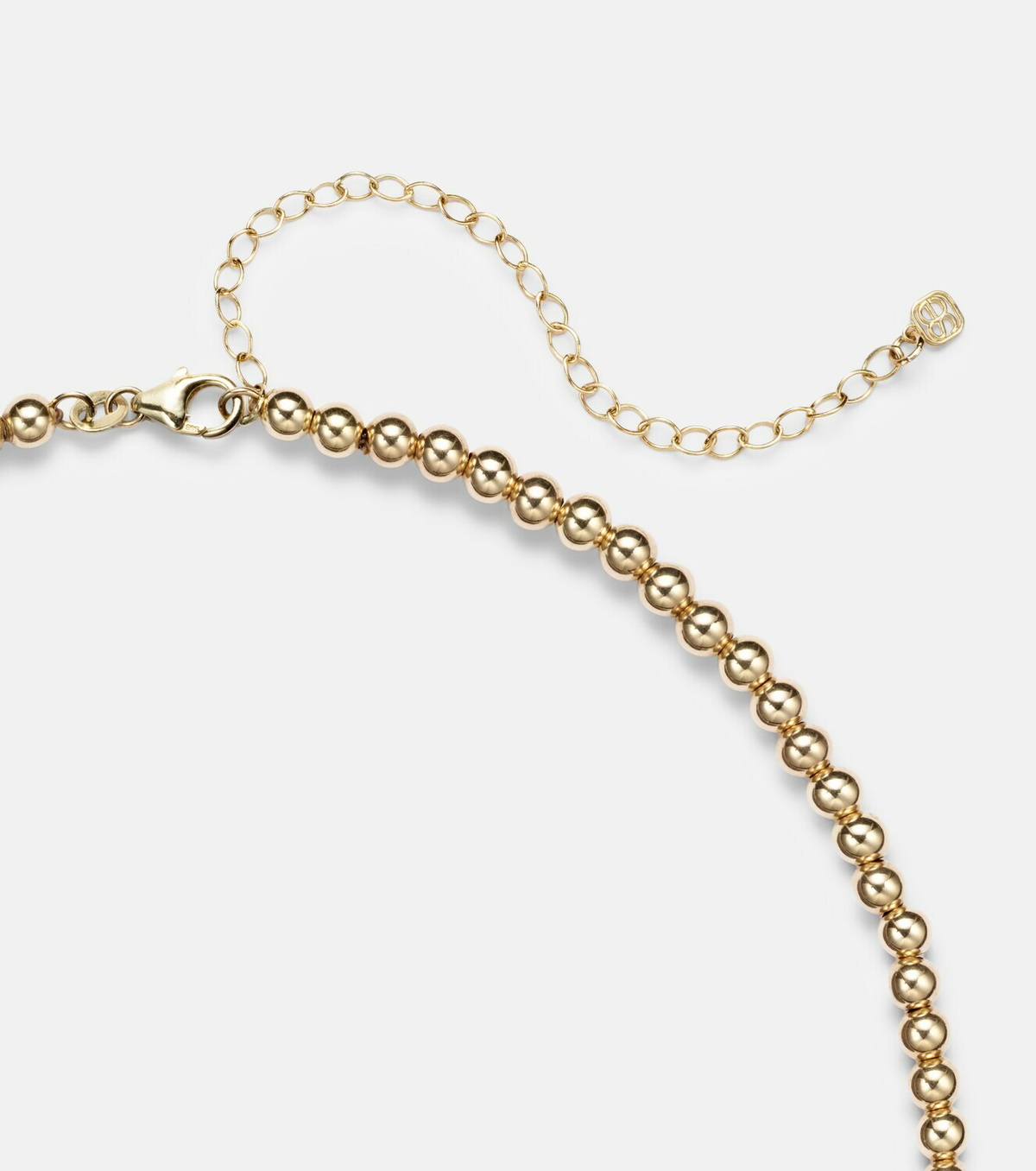 Sydney Evan 14kt gold beaded pendant necklace with pearls