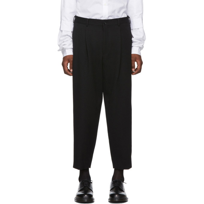 Photo: Comme des Garcons Homme Plus Black Gabardine Trousers