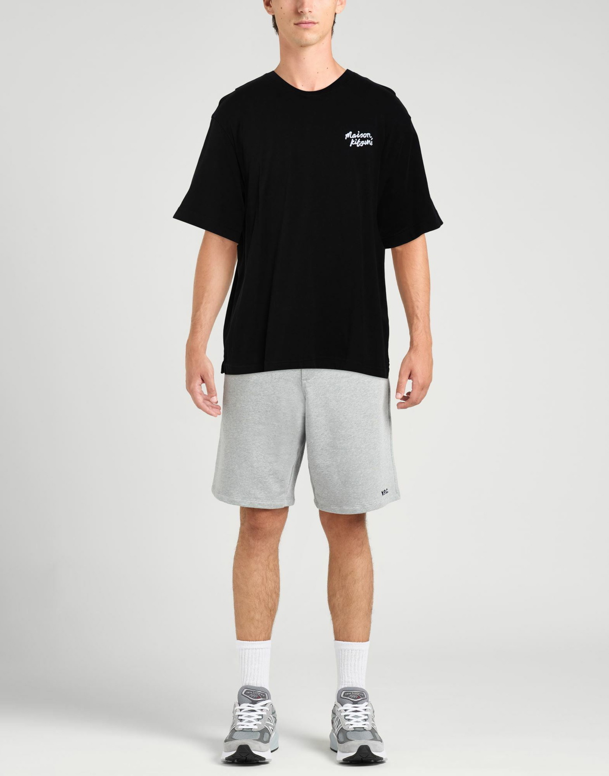 Maison Kitsuné Mens T-shirt in Black
