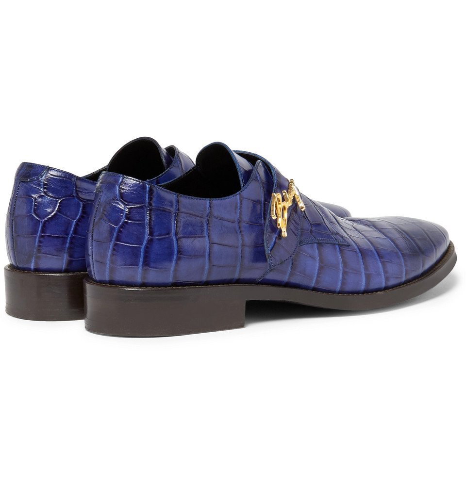 Balenciaga blue leather on sale shoes