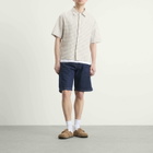 Edwin Men's Zed Shirt SS in White/Brown