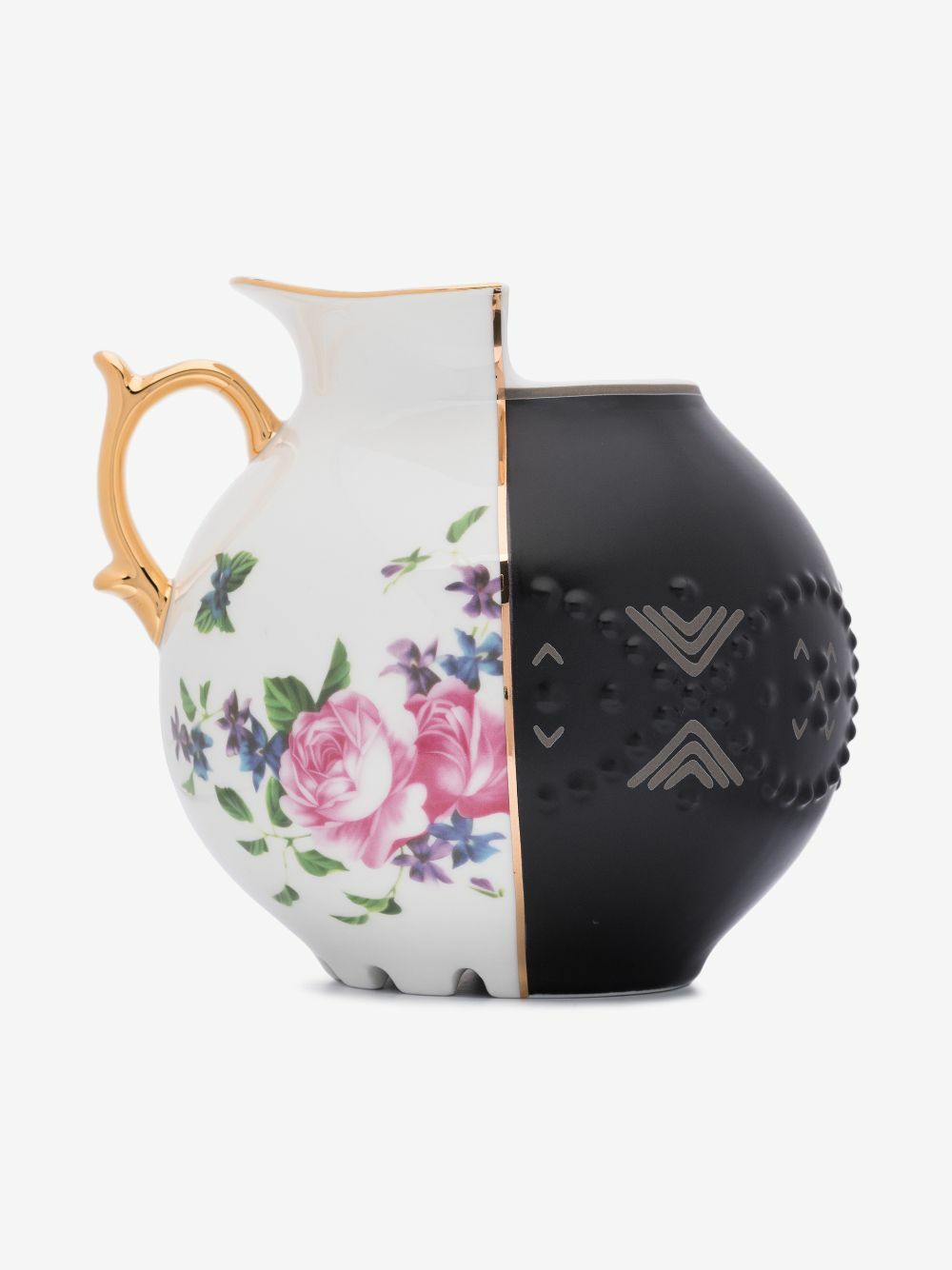 Seletti Black And White Lfe Hybrid Bone China Vase