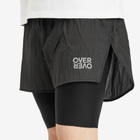 Over Over Men's Two Layer Short in Black