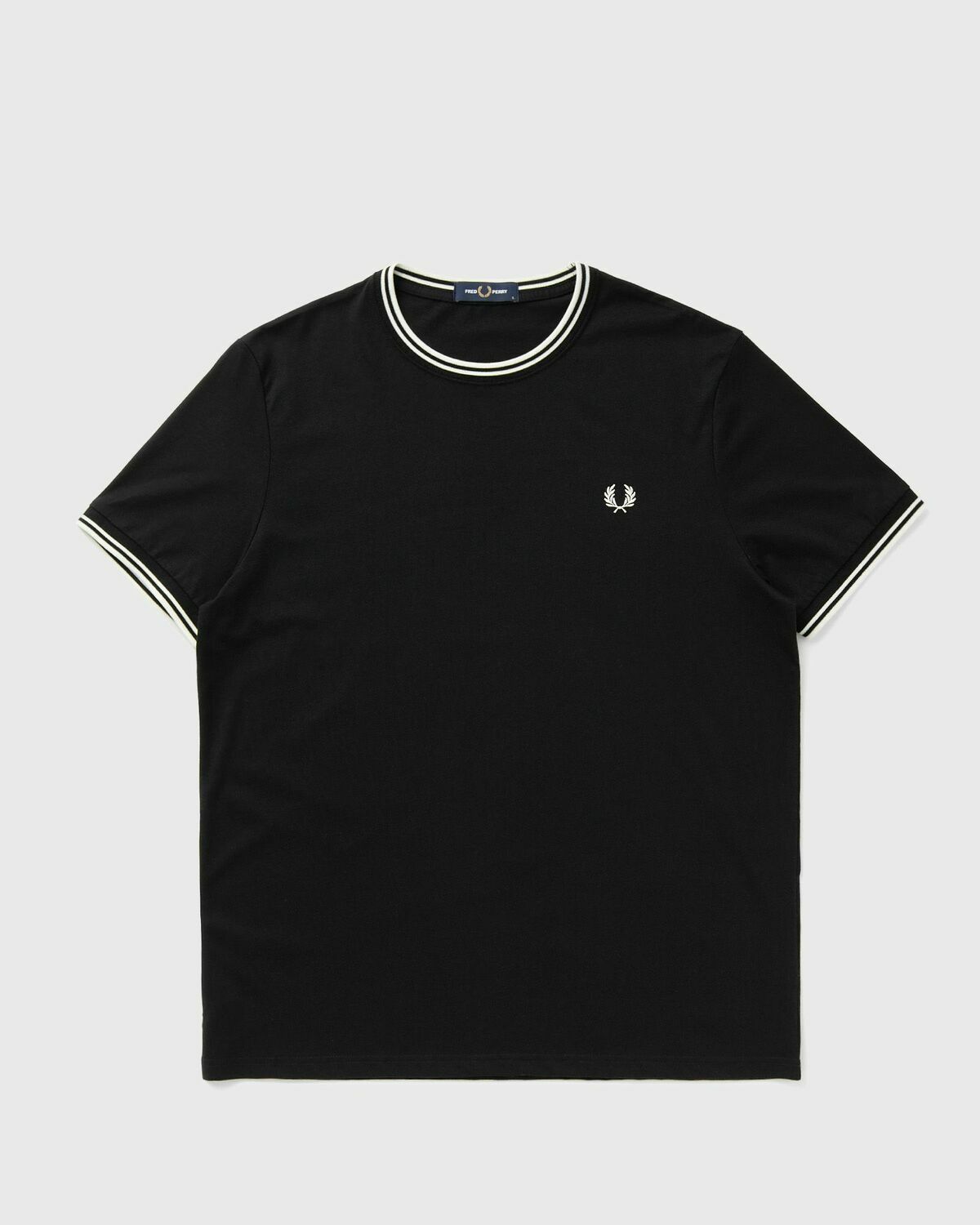 Fred Perry TWINTIPPEDT-SHIRT Black Mens Shortsleefe