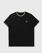 Fred Perry TWINTIPPEDT-SHIRT Black Mens Shortsleefe