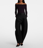 Alaïa Ribbed-knit bodysuit