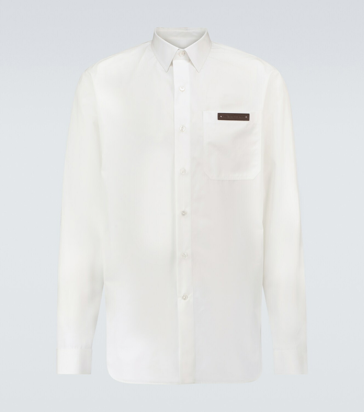 Long Sleeved Cotton Shirt in White - Berluti