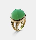 Marina B Tigella 18kt gold ring with chrysoprase