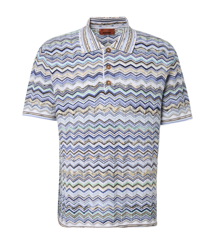 Photo: Missoni Zigzag cotton polo shirt