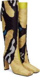 Conner Ives Yellow & Blue Wandler Edition Isa Long Boots