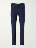 Eleventy - Straight-Leg Cotton-Blend Trousers - Blue