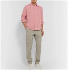Sease - Slim-Fit Linen Shirt - Red