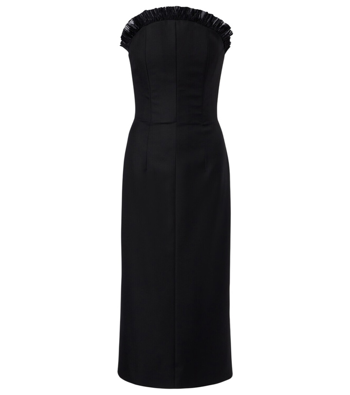 Photo: McQueen Ruffled wool gabardine cocktail dress