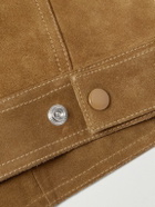 CELINE - Suede Trucker Jacker - Brown