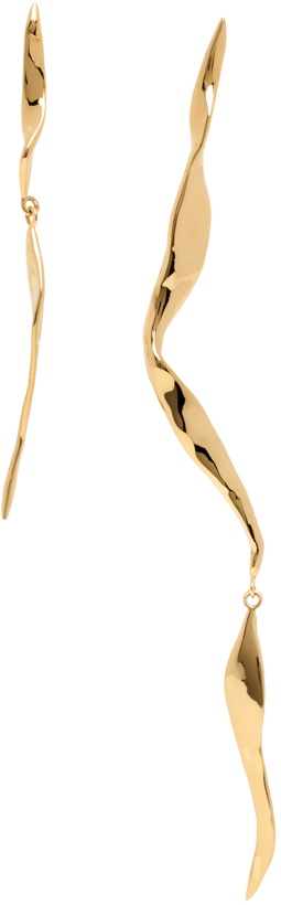 Photo: FARIS Gold Blade Drops Earrings