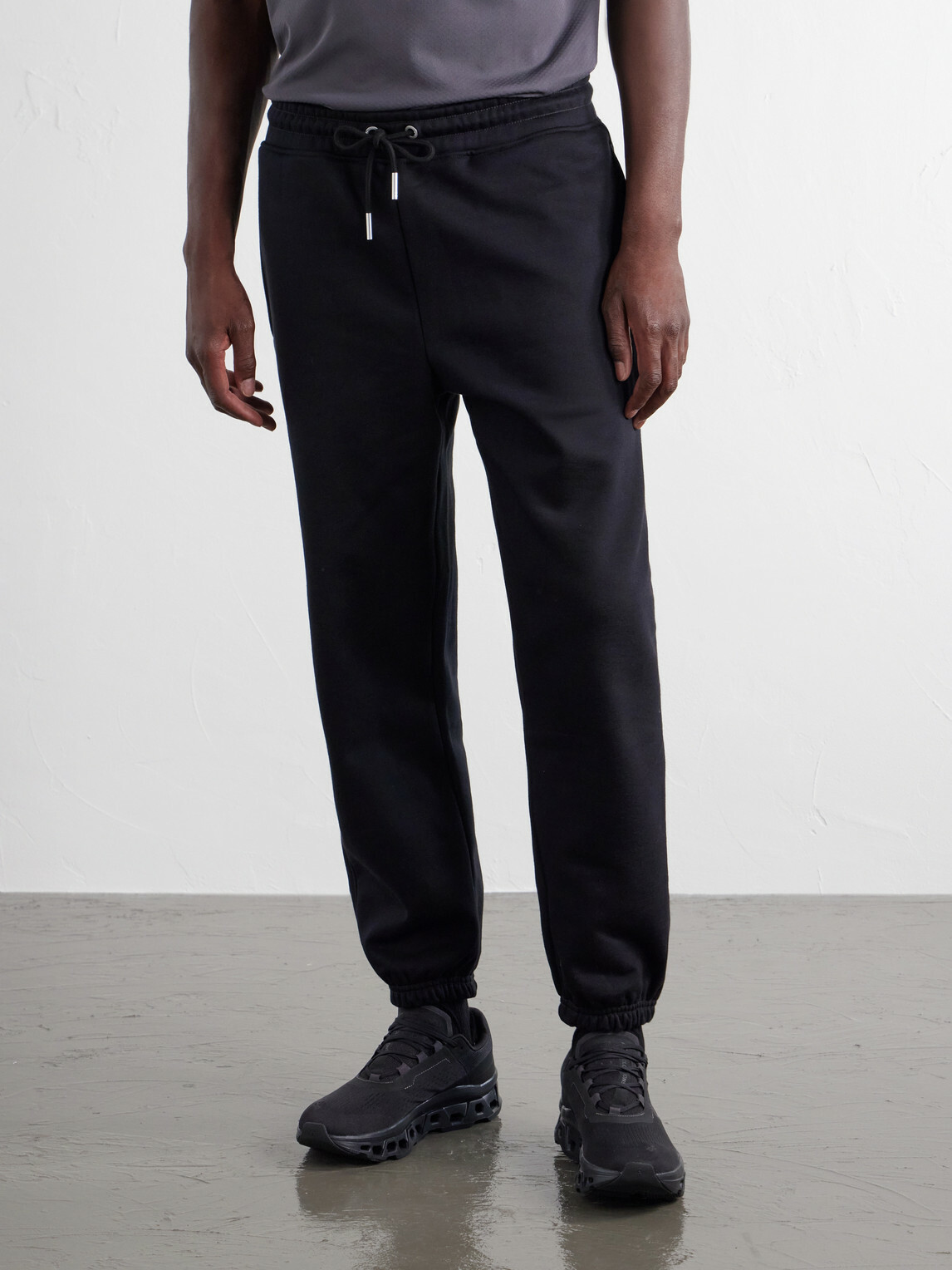 On - Club Collective Tapered Cotton-Blend Jersey Sweatpants - Black