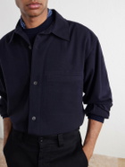 Margaret Howell - Brushed Wool-Twill Shirt - Blue