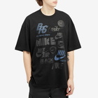 Comme des Garçons Men's x Nike Oversized Logos Print T-Shirt in Black