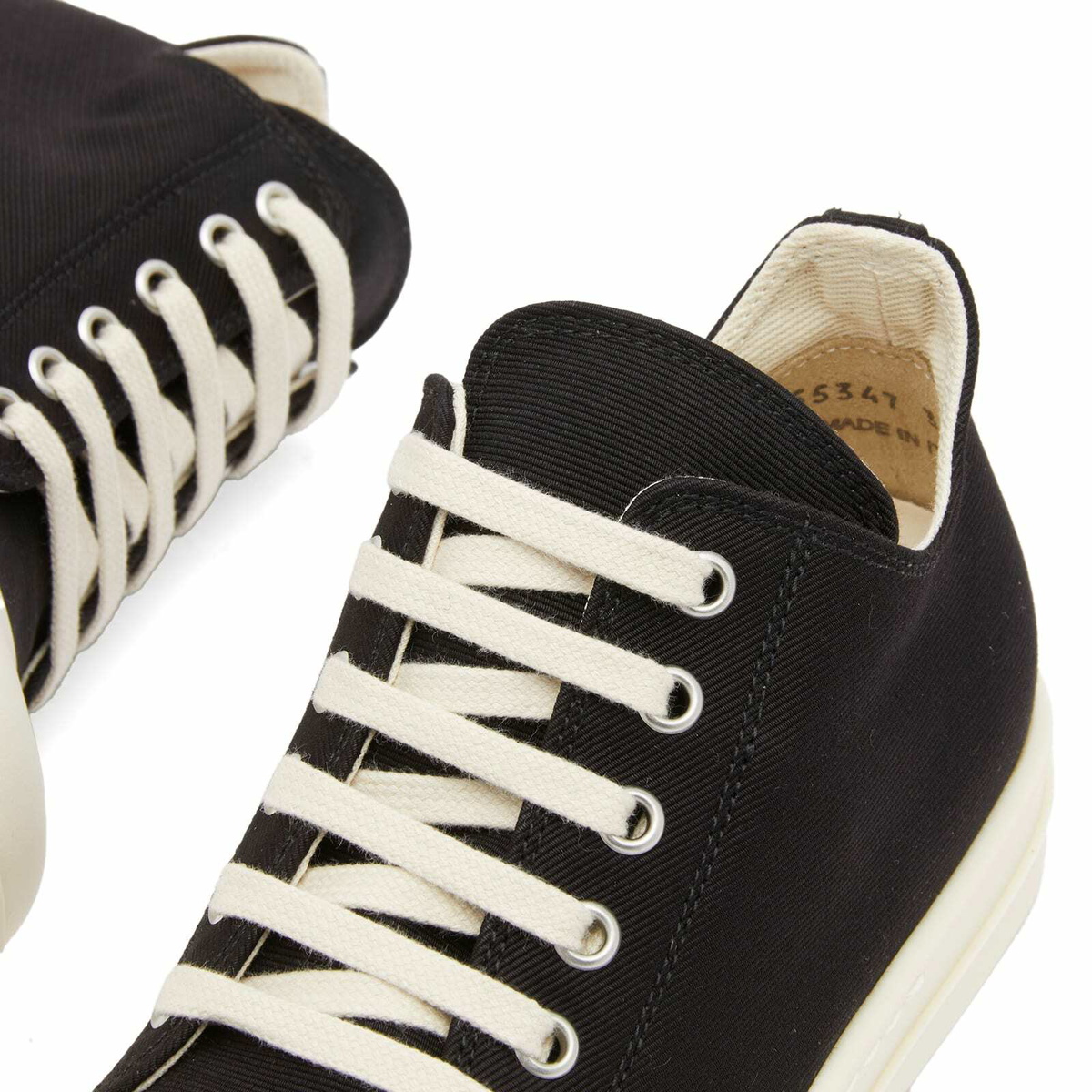 Rick Owens DRKSHDW Women's Low Sneakers in Black/Milk
