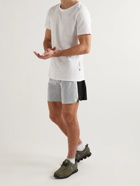 ON - Straight-Leg Colour-Block Shell and Mesh Shorts - Gray
