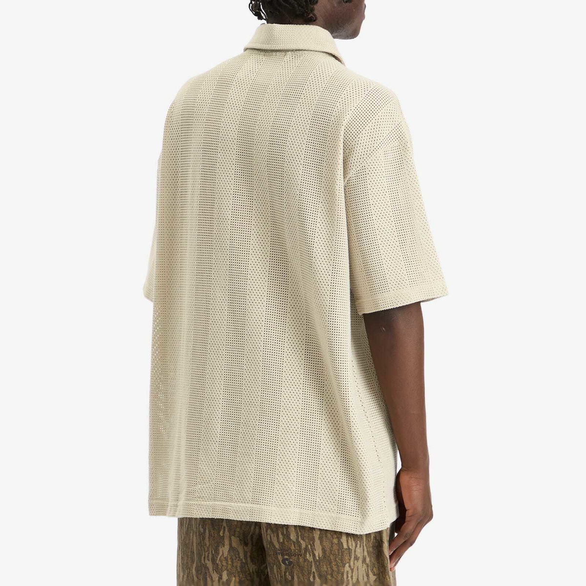 Adidas Men's Summer Knit Shooting Long-Sleeve Top in Putty Grey/Wonder White