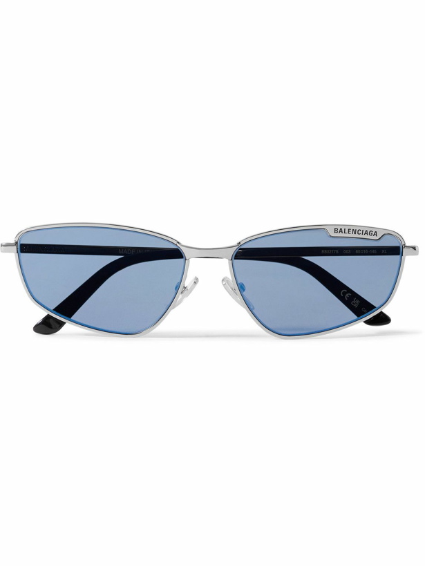 Photo: Balenciaga - Cat-Eye Silver-Tone Sunglasses