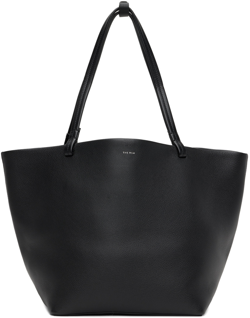 上質 ★ THE ROW Park tote three black nubuck bag Park Tote Three レザーバッグ ブラック – The Row