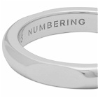 NUMBERING Men's 3 Sided Signet Ring in Silver