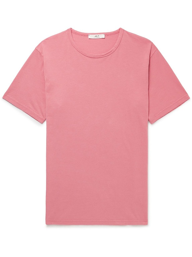 Photo: Mr P. - Garment-Dyed Organic Cotton-Jersey T-Shirt - Pink
