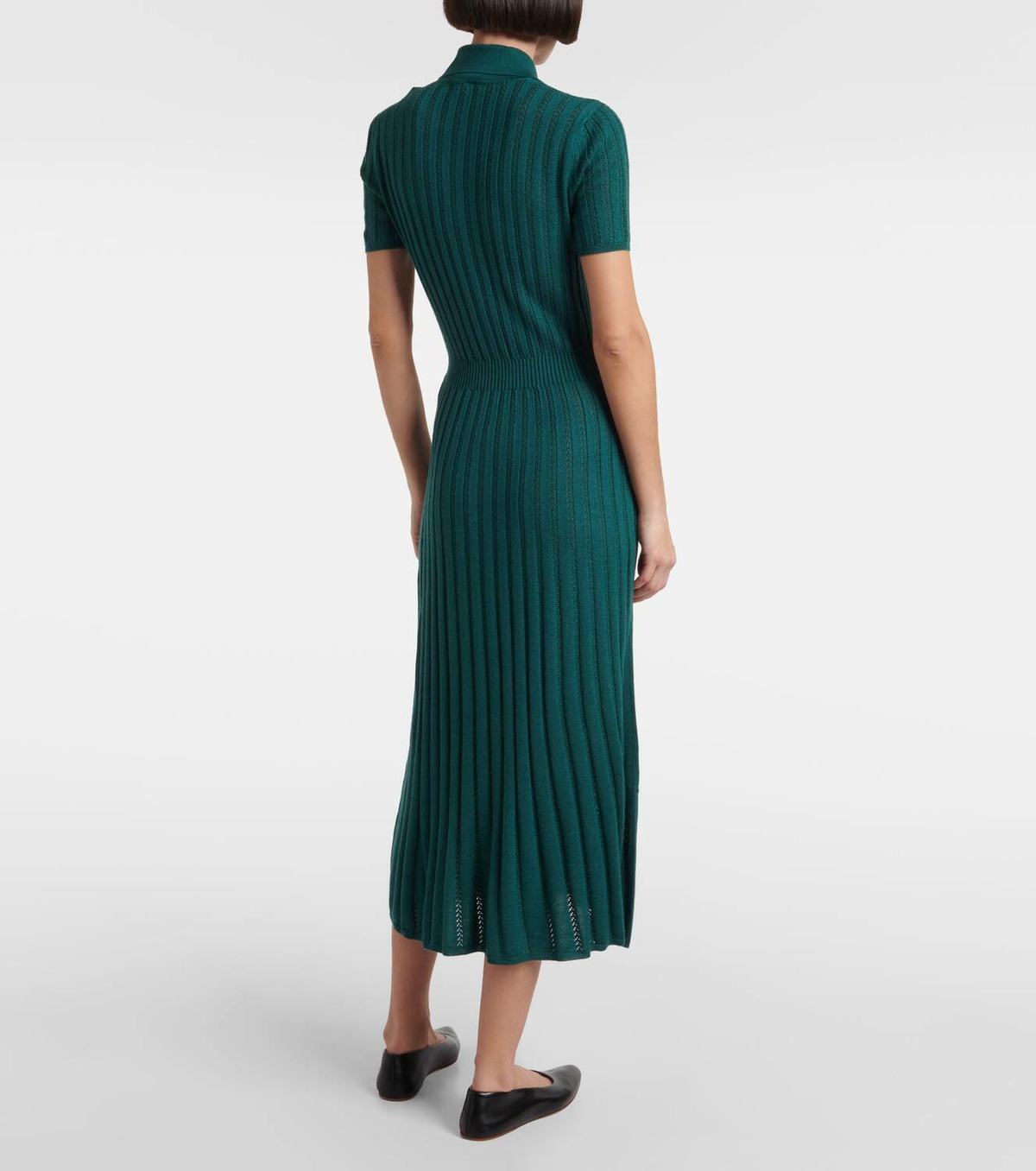 green emerald velvet dress Green Shimmer Knit Cammie Maxi Dress Hyacinth House Green Shimmer Knit / S