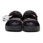 Off-White Black and Purple Odsy Sandals